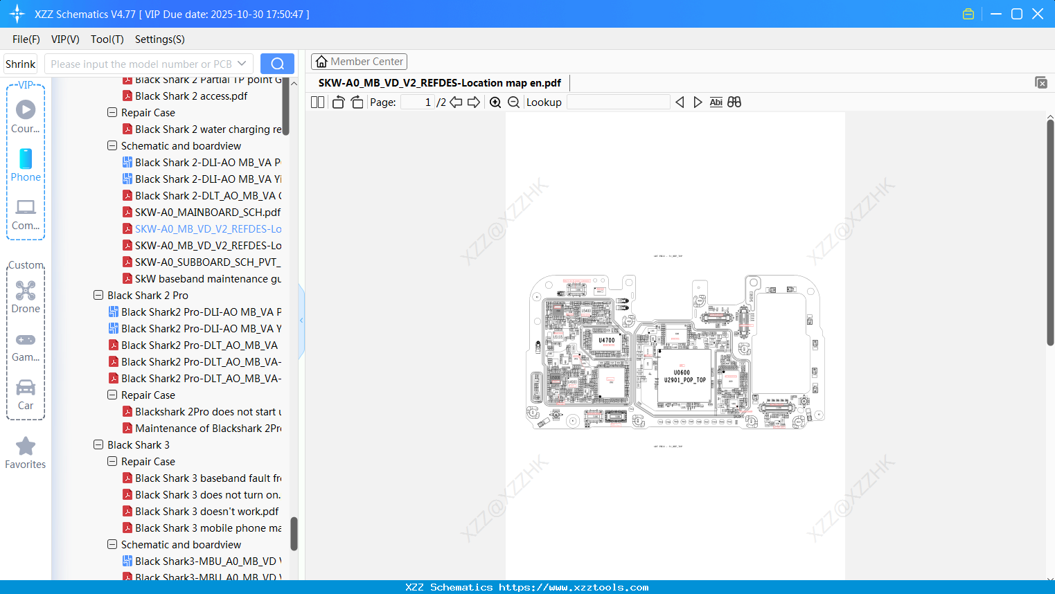 Xiaomi SKW-A0_MB_VD_V2_REFDES-Location Map En